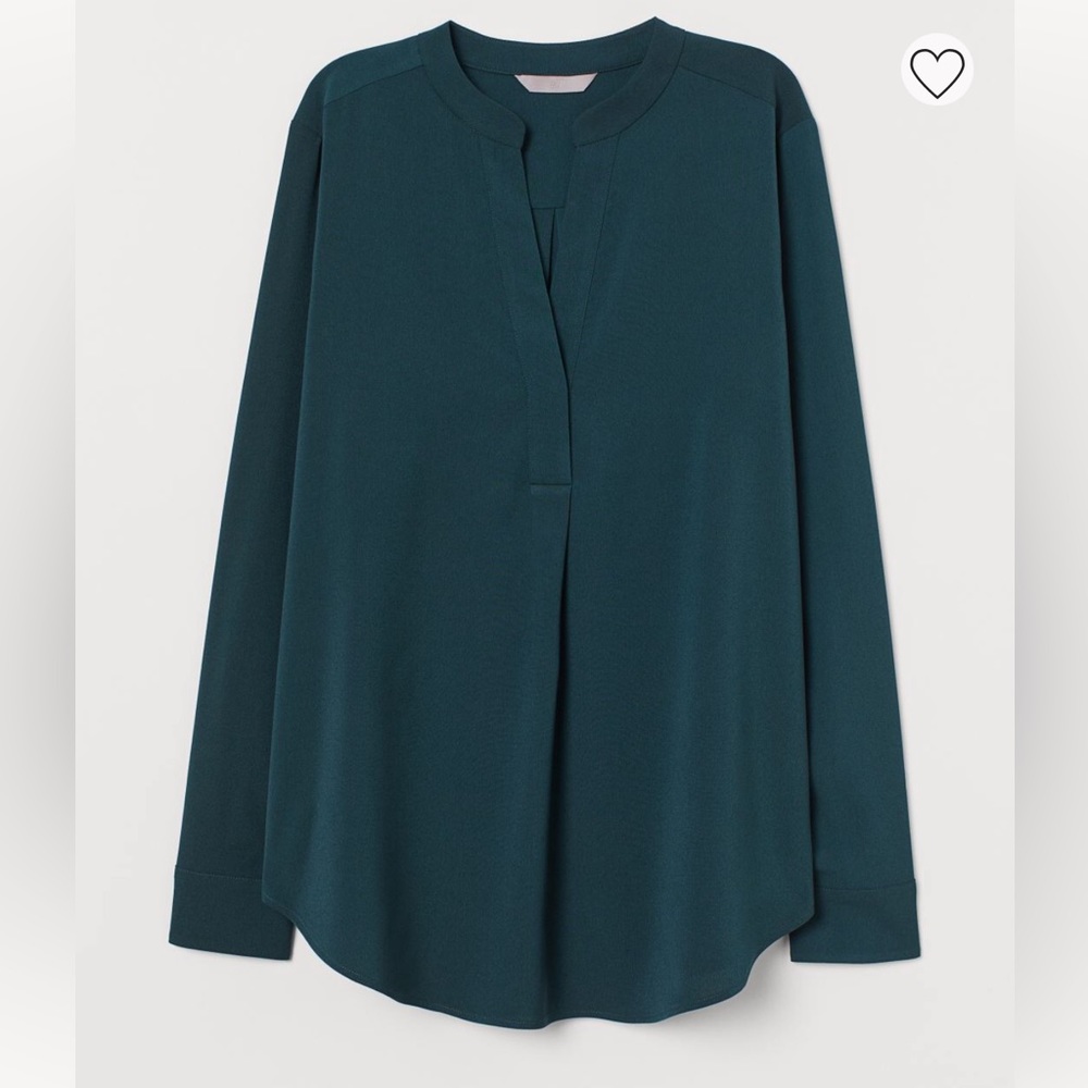 New H&M green blouse sz xs sealed in package